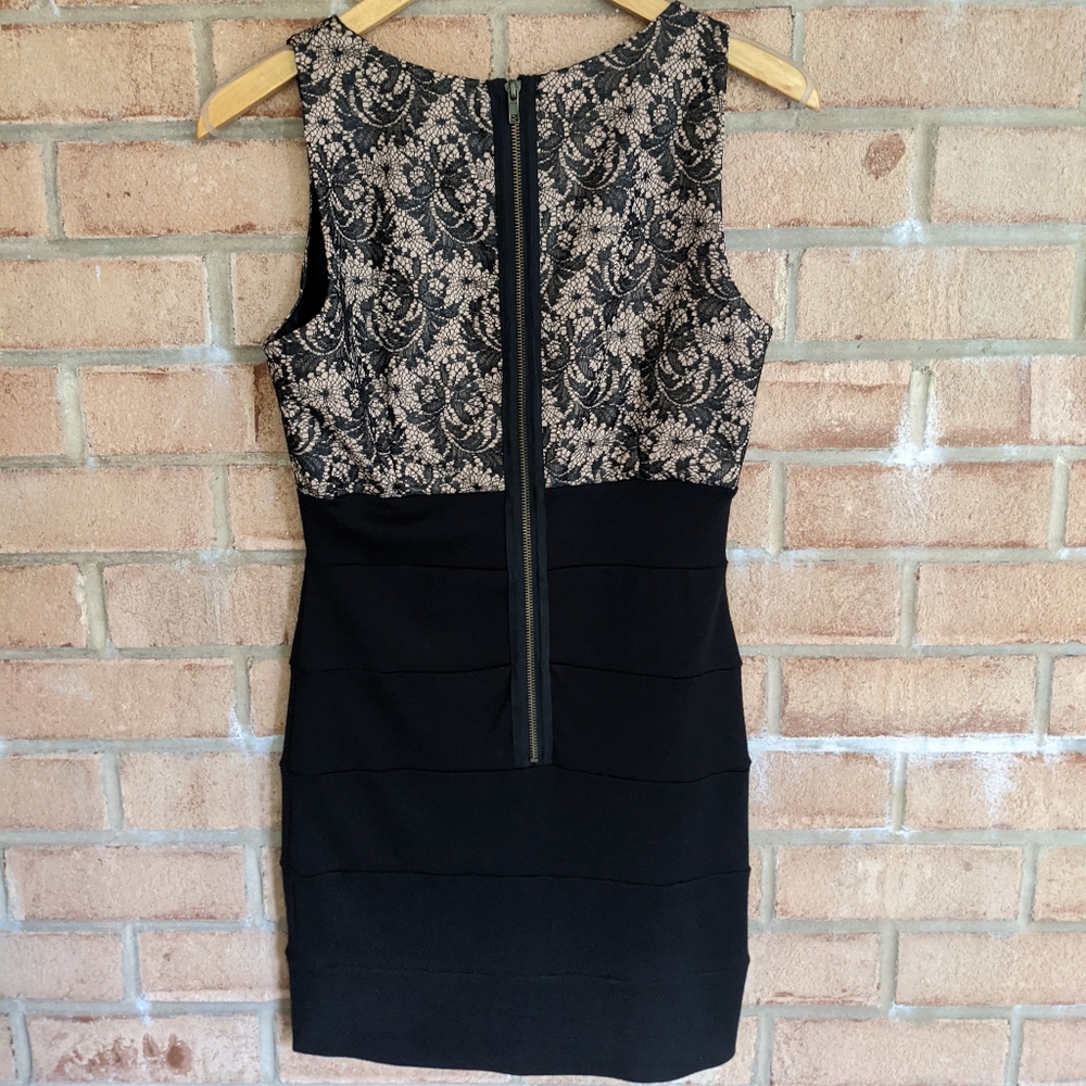 Forever21 Black & Tan Dress - Picture 2 of 2